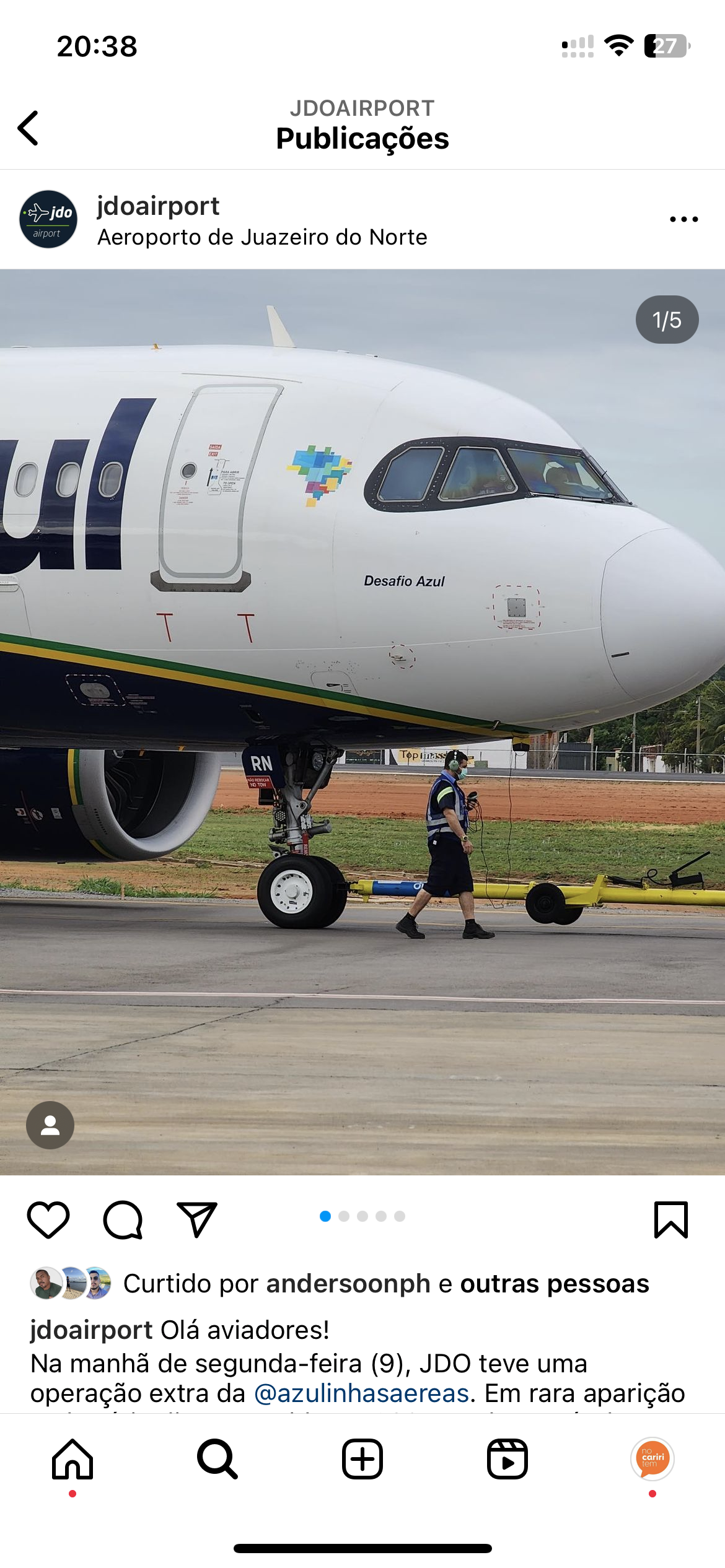 Companhia aérea cancela voo em Juazeiro do Norte devido ao mau tempo, Cariri