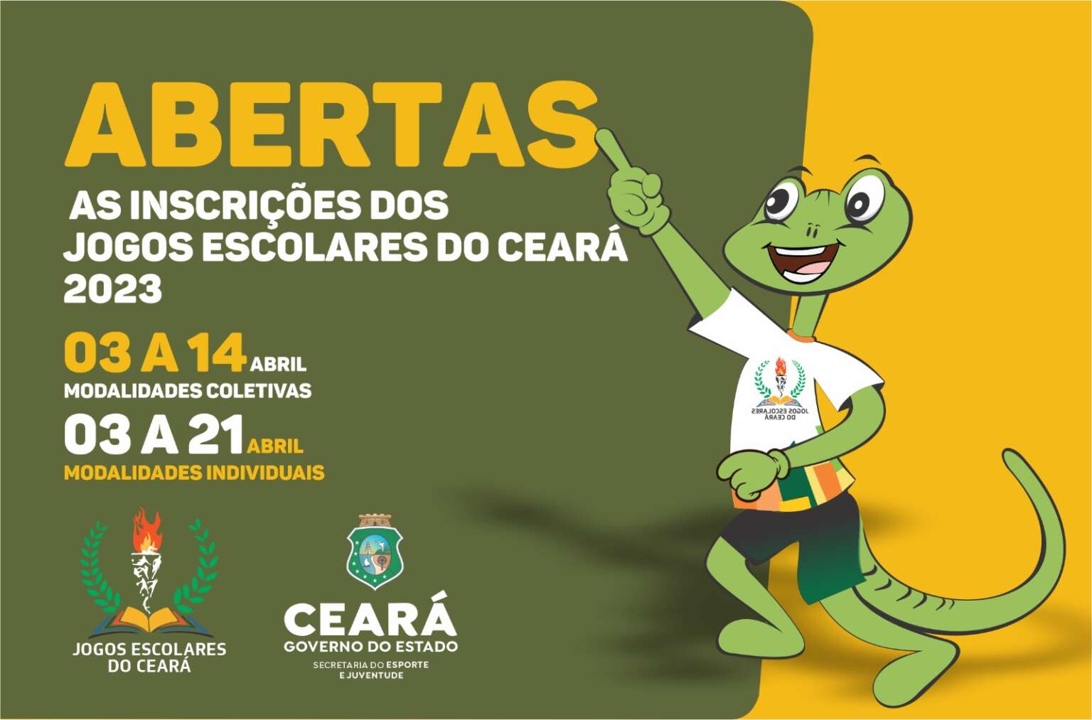 Fim de semana será repleto de competições dos Jogos Escolares 2023 -  Governo do Estado do Ceará